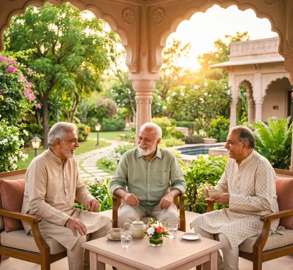 Arched Garden Pavilion for Residents